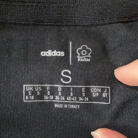 Adidas x Farm Rio black butterfly t-shirt - Picture 10 of 12